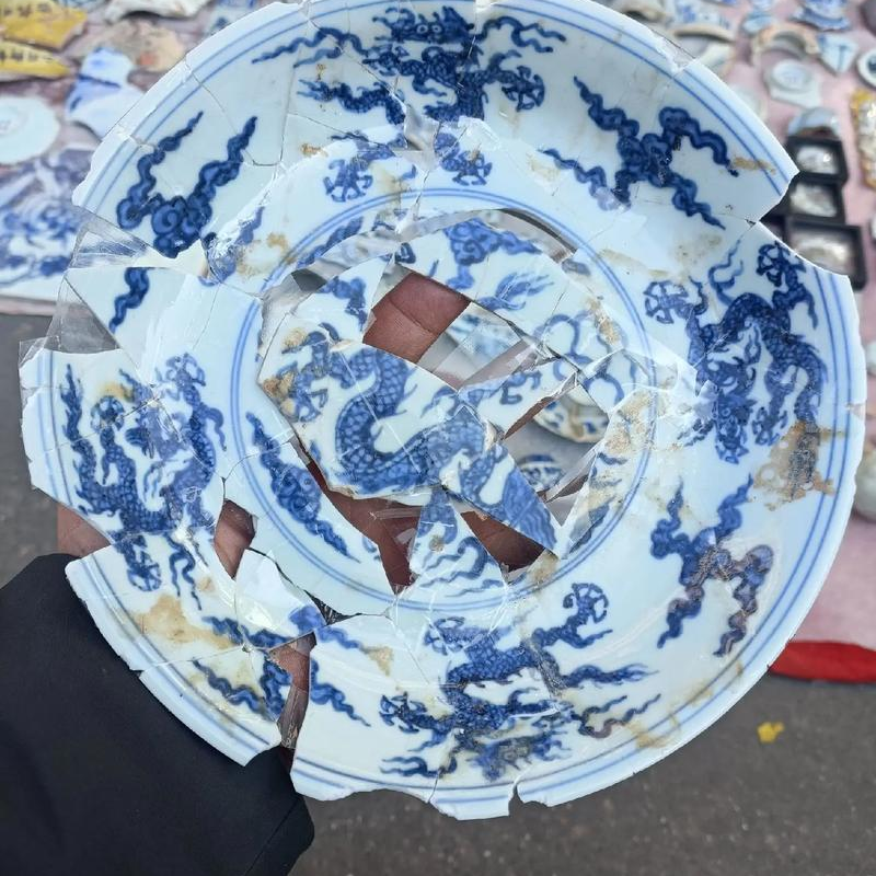 青花瓷器残盘的保护修复工艺与实践研究